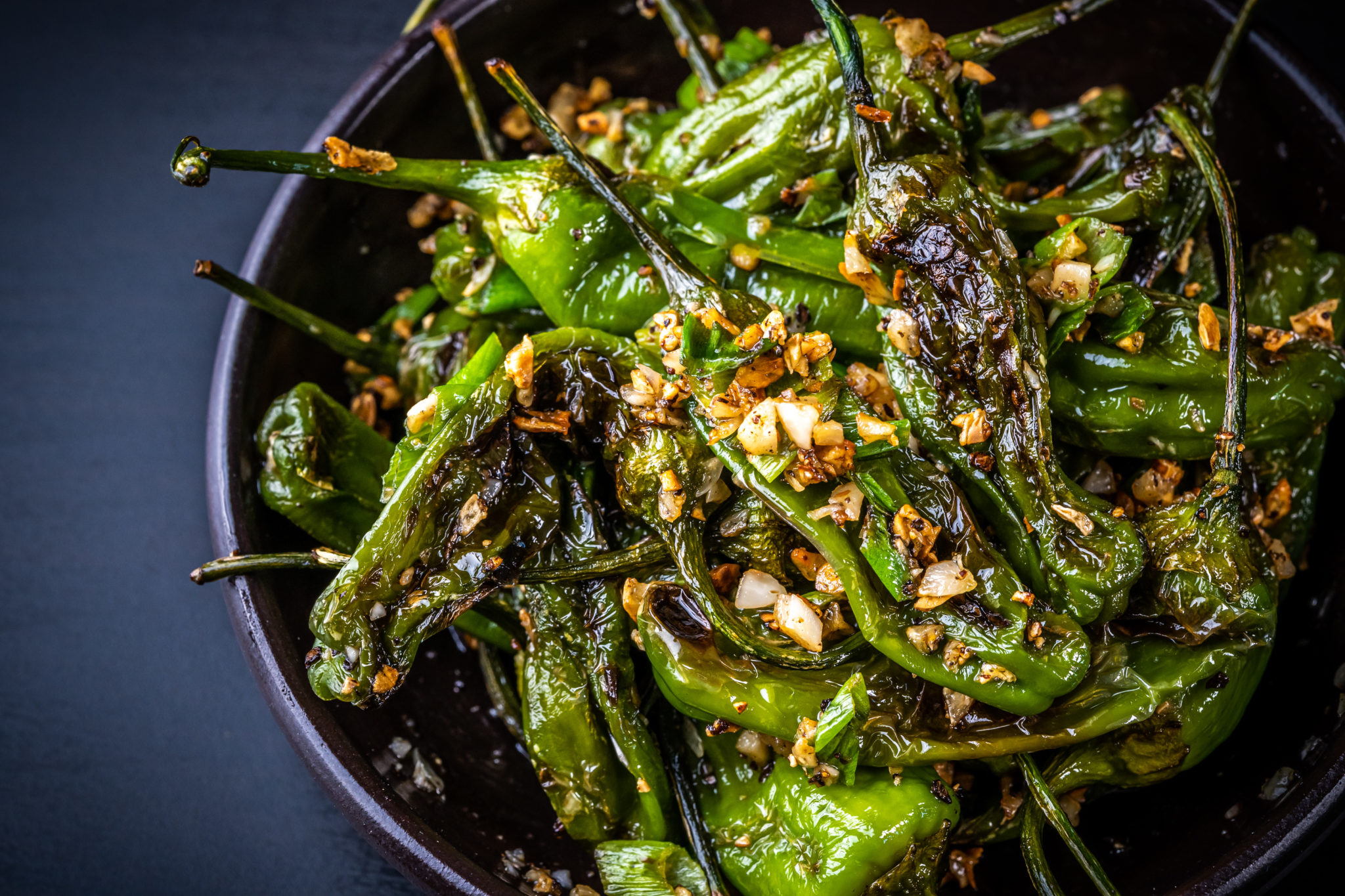 Garlicky Salt n’ Pepper Shishito Peppers Sushi Day