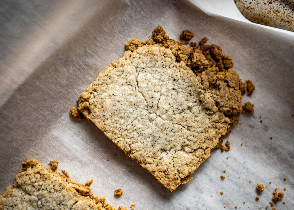 Black Sesame Shortbread Cookies