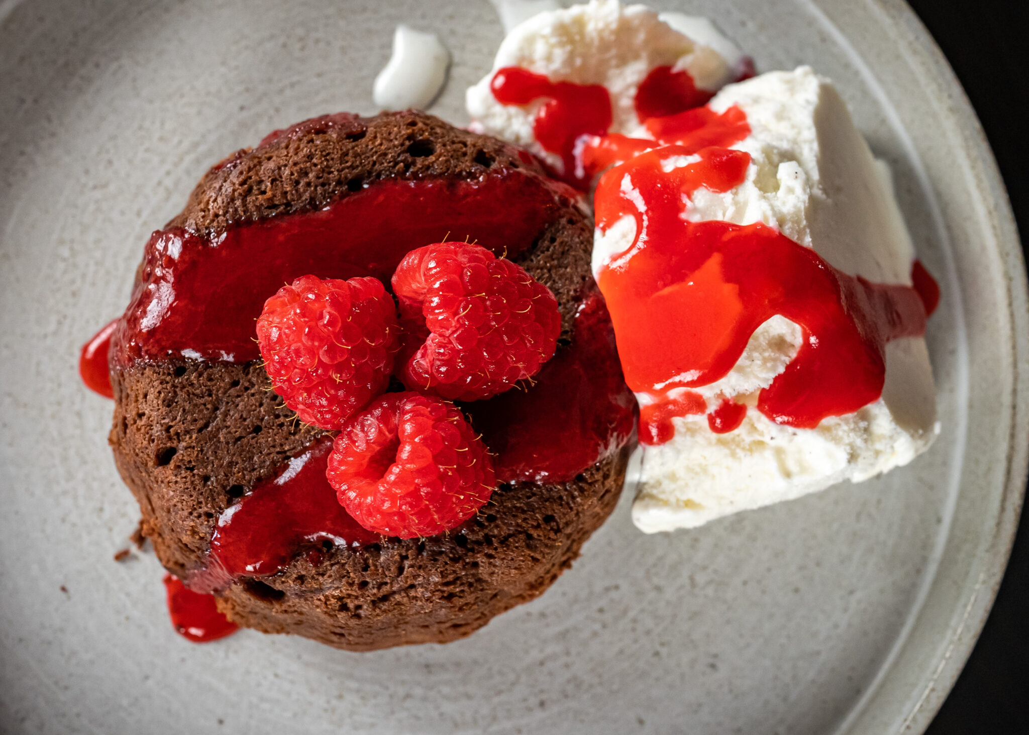 Lava Cakes with Raspberry Sauce Sushi Day
